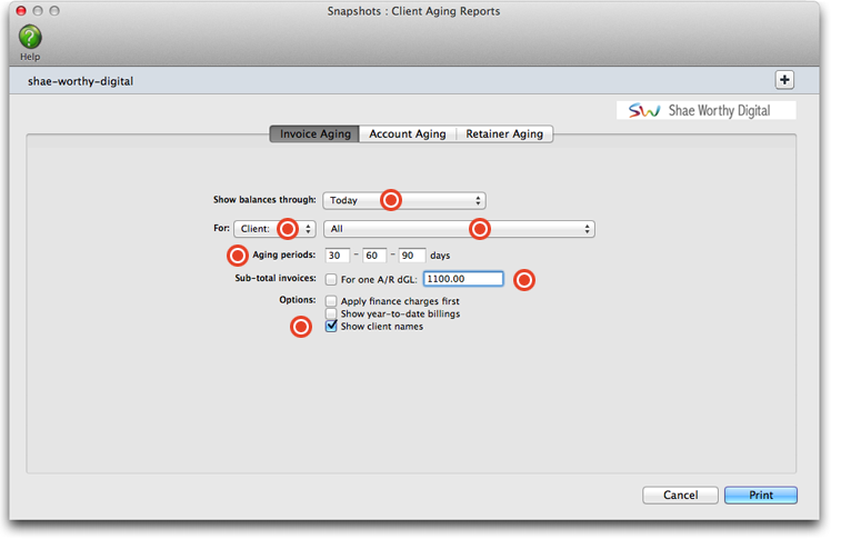 invoice aging